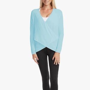 Women's Light Blue Long Sleeve Top
